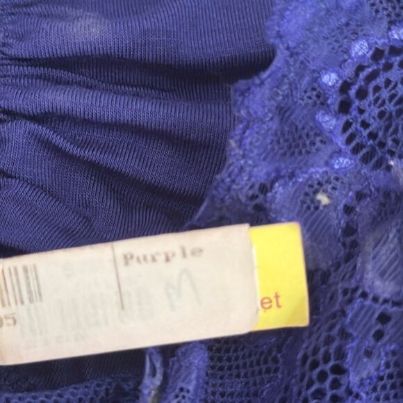 Fleur’t New Lace Bandeau Purple Medium - Picture 6 of 6